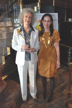 Beauty Entrepreneur Winner Cathy Gins with Jane Lauder